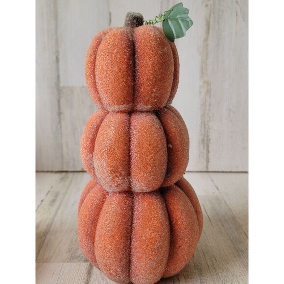 Crazy mountain pumpkin stack beaded Halloween figure decor - Picture 7 of 10